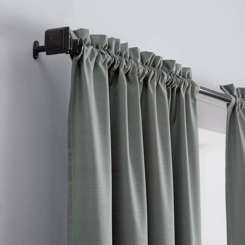 84"x42" Braxton Thermaback Blackout Curtain Panel Gray - Eclipse