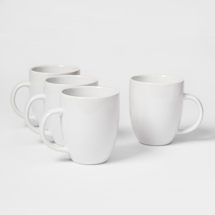 14oz Porcelain Coffee Mug White - Threshold