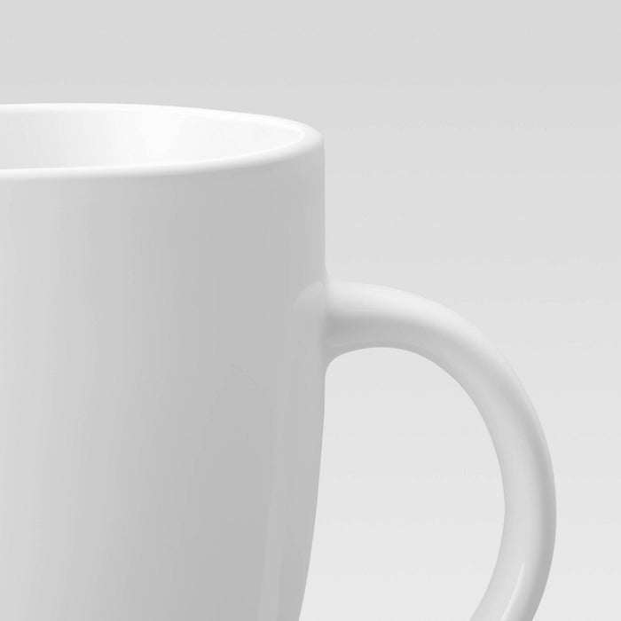 14oz Porcelain Coffee Mug White - Threshold