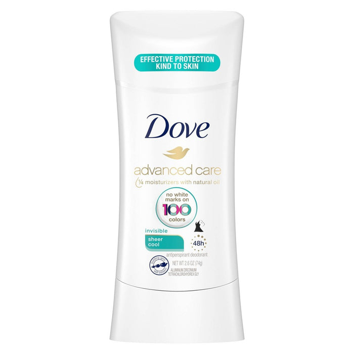 2 PACK!!! Dove Advanced Care Sheer Cool 48-Hour Invisible Deodorant
