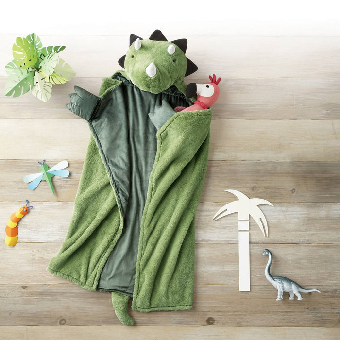 Dinosaur Hooded Blanket - Pillowfort