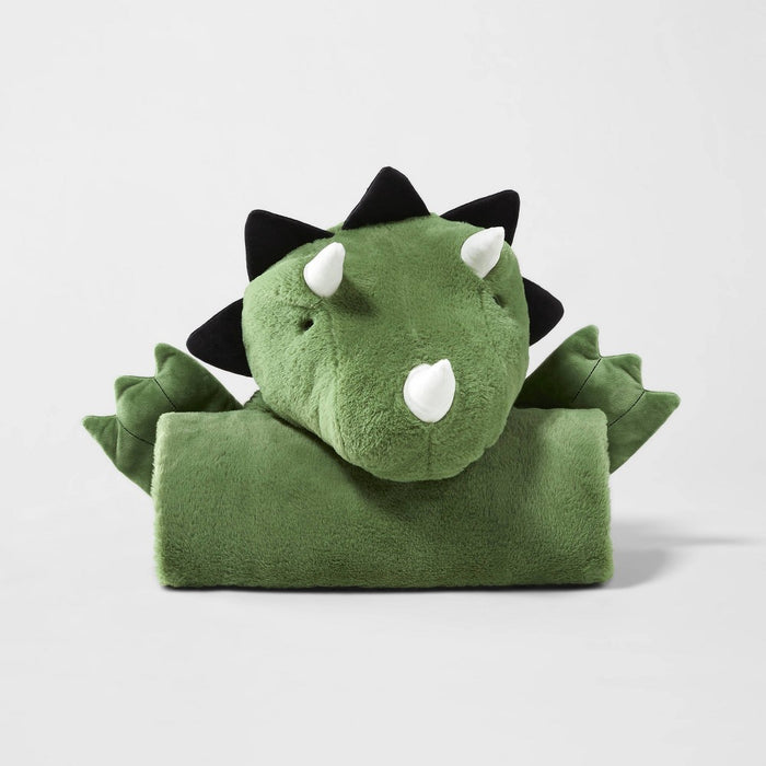 Dinosaur Hooded Blanket - Pillowfort
