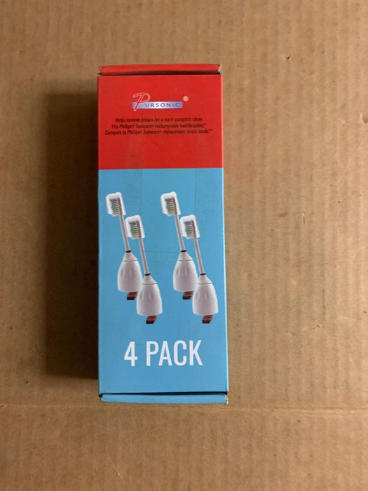 Pursonic PSERB4 Standard Replacement Toothbrush Head Pack of 4