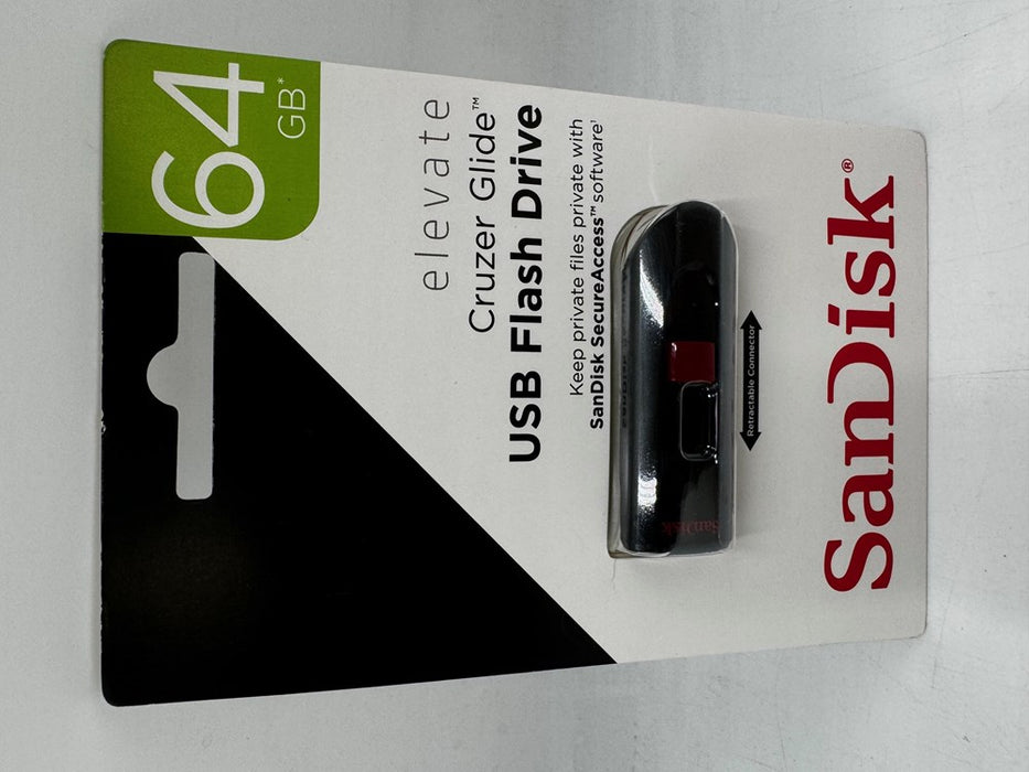 SanDisk Cruzer Glide Flash Drive 64GB USB 2.0