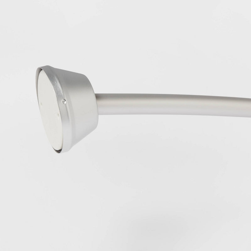 72" Tapered End Cap Curved Aluminum Shower Curtain Rod Tension or Permanent Mount - Made By Design (LOCAL PICKUP ONLY)