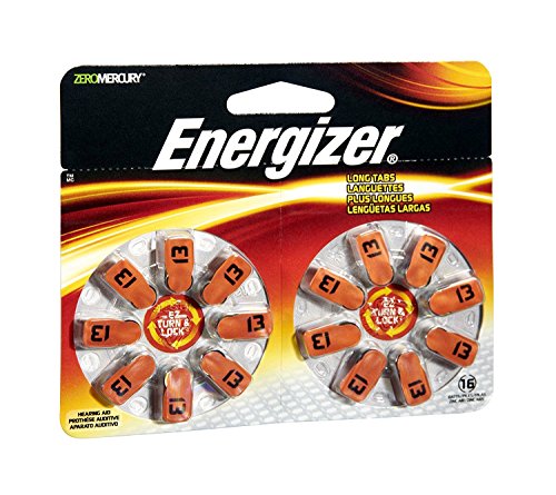 BATTERY HEAR AID 13 16PK by ENERGIZER MfrPartNo AZ13DP-16