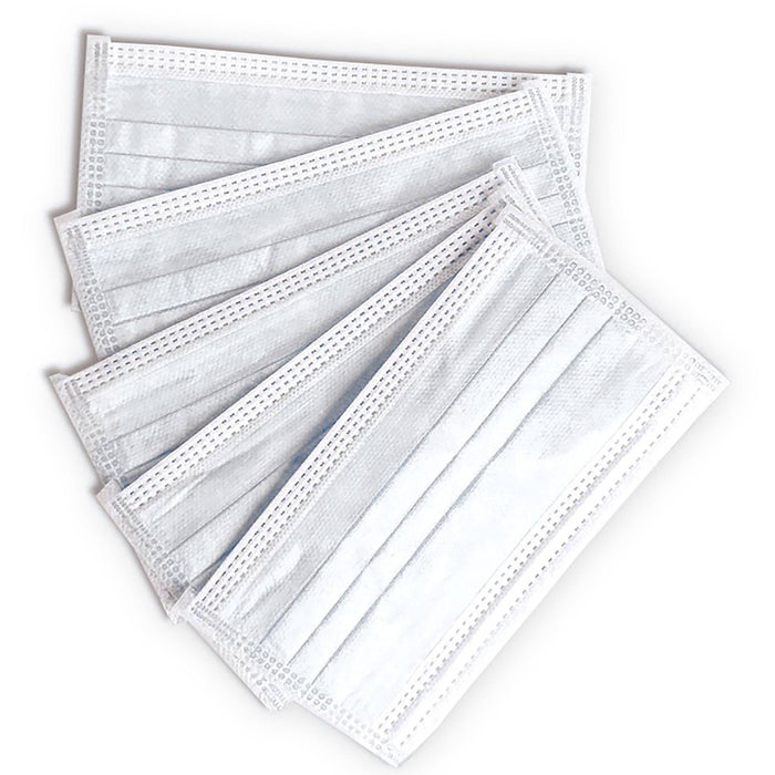ICU Health Non-Medical Disposable Face Mask with Comfort Stretch Ear Loops - White - 20ct