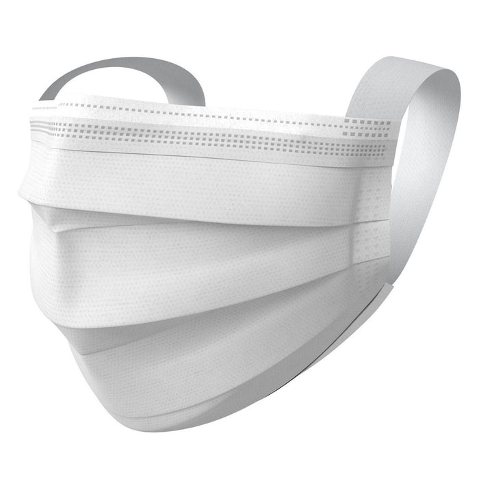 ICU Health Non-Medical Disposable Face Mask with Comfort Stretch Ear Loops - White - 20ct