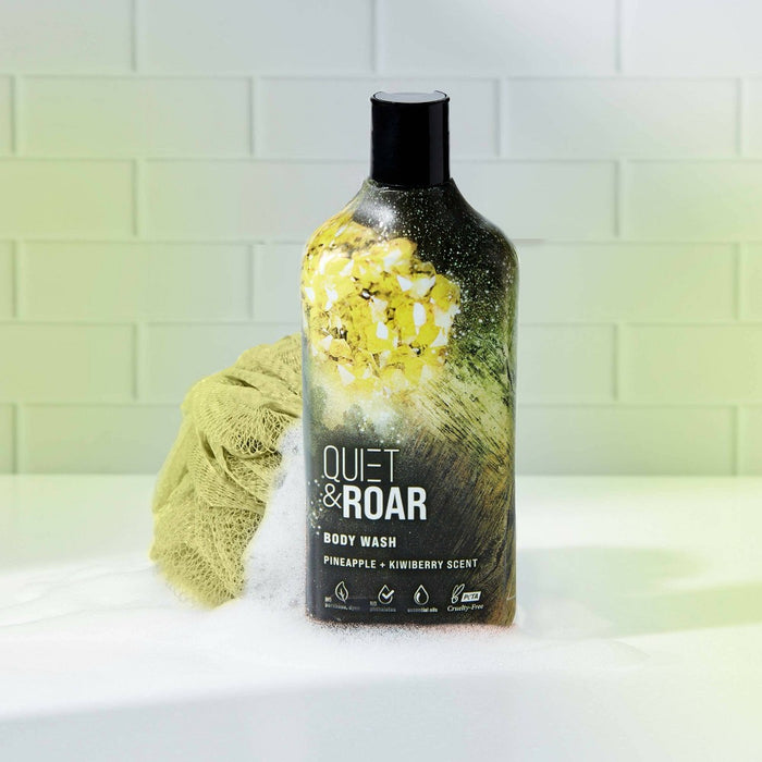 Quiet & Roar Pineapple & Kiwi Body Wash made with Essential Oils-16 oz
