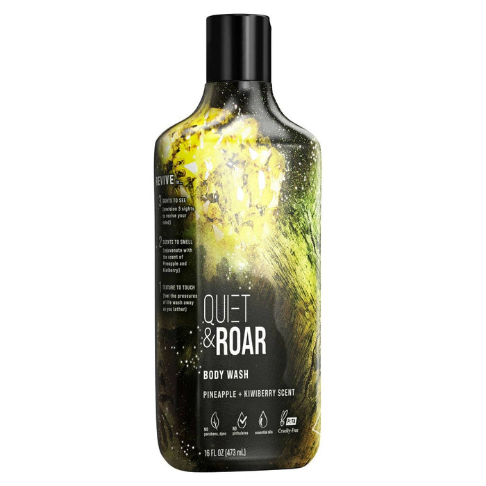 Quiet & Roar Pineapple & Kiwi Body Wash made with Essential Oils-16 oz