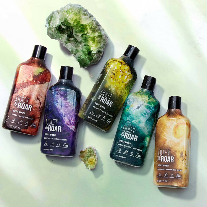 Quiet & Roar Pineapple & Kiwi Body Wash made with Essential Oils-16 oz
