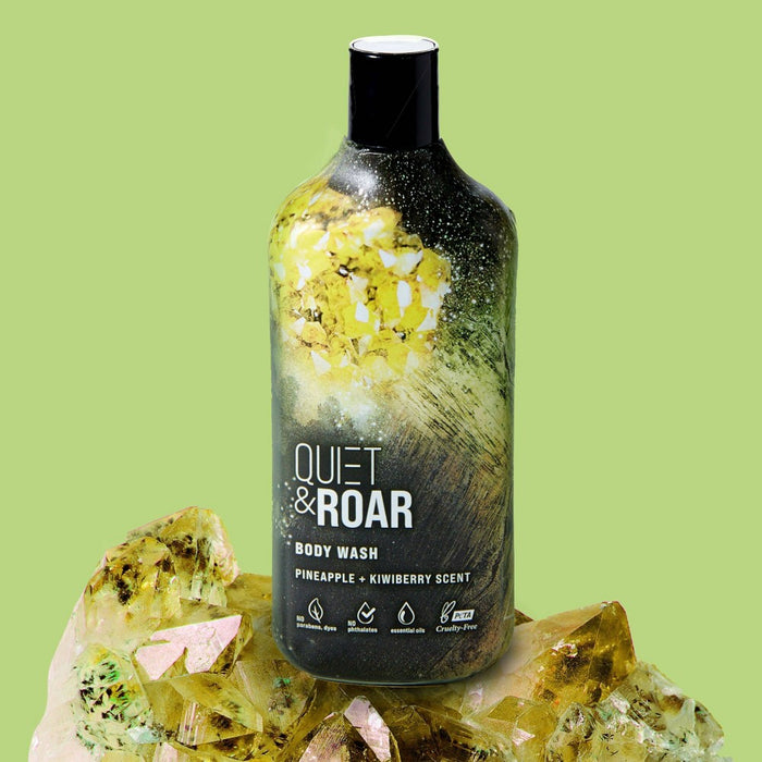 Quiet & Roar Pineapple & Kiwi Body Wash made with Essential Oils-16 oz
