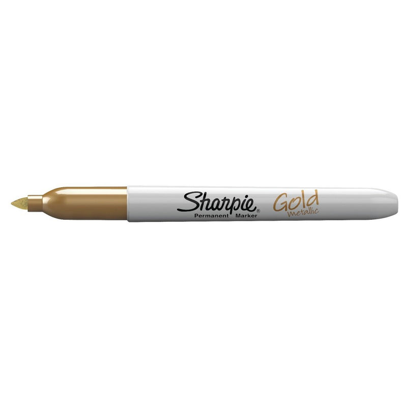 3pk Permanent Marker Metallic Fine Tip Gold/Silver/Bronze - Sharpie