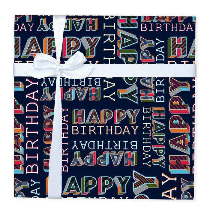Happy Birthday Gift Wrapping Paper - Spritz (LOCAL PICKUP ONLY)