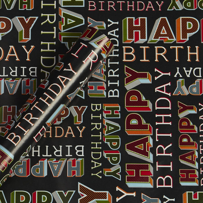 Happy Birthday Gift Wrapping Paper - Spritz (LOCAL PICKUP ONLY)