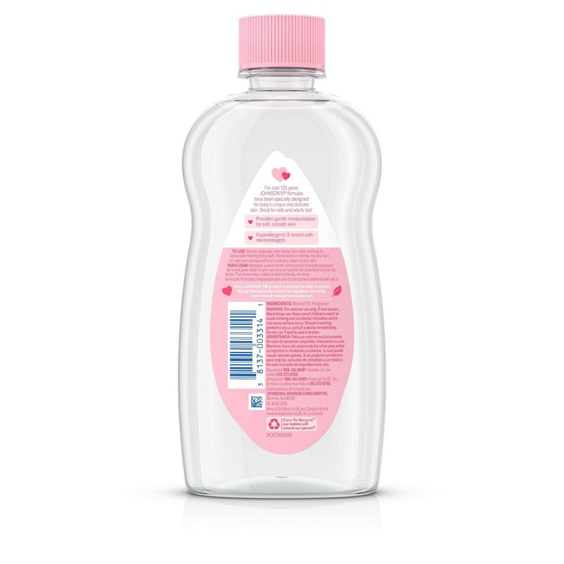 Johnson's Baby Oil Original Mineral - 14 fl oz