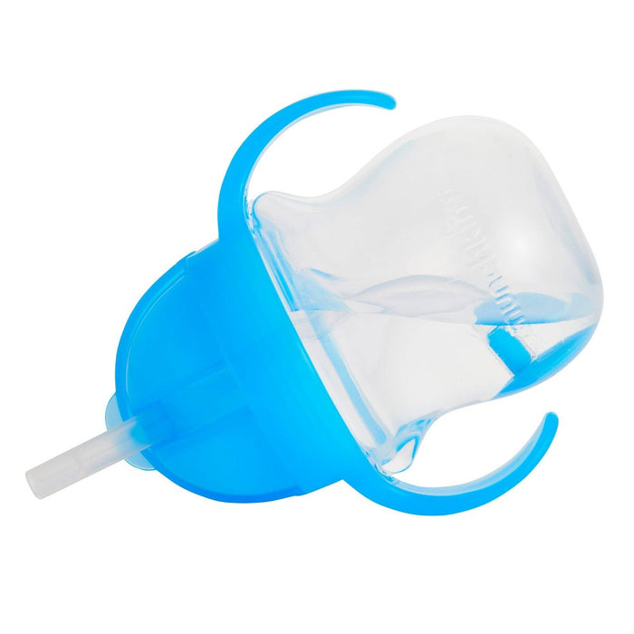 Munchkin Any Angle Click Lock Weighted 2pk Straw Trainer Cup - 7oz - Blue/Green