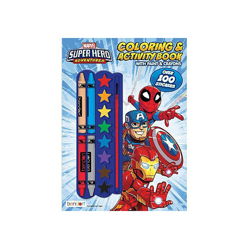 Bendon Marvel Super Hero Adventures Coloring And Activity Book NEW