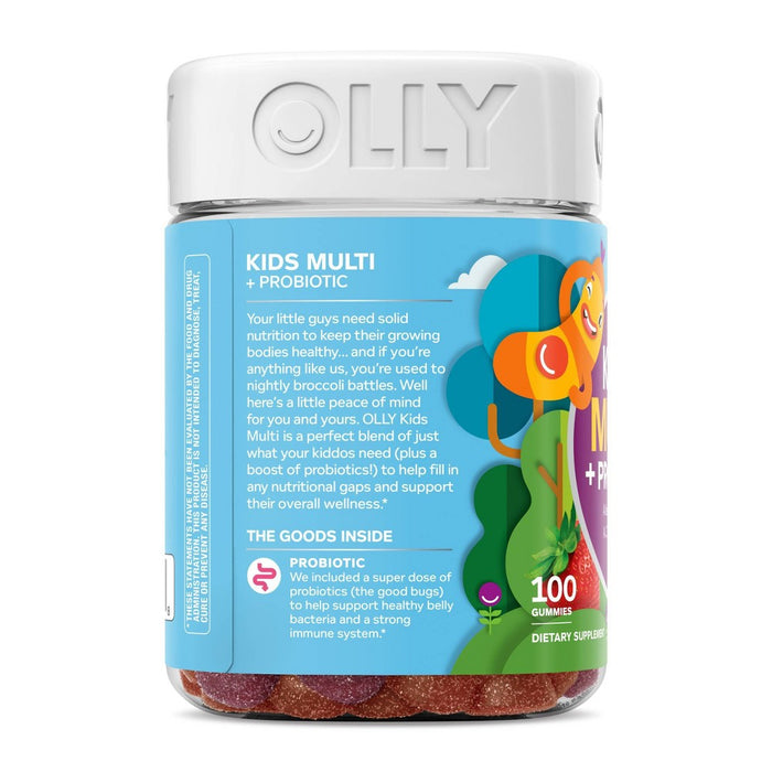 OLLY Kid's Multi + Probiotic Vitamin Gummies - Berry Punch - 100ct