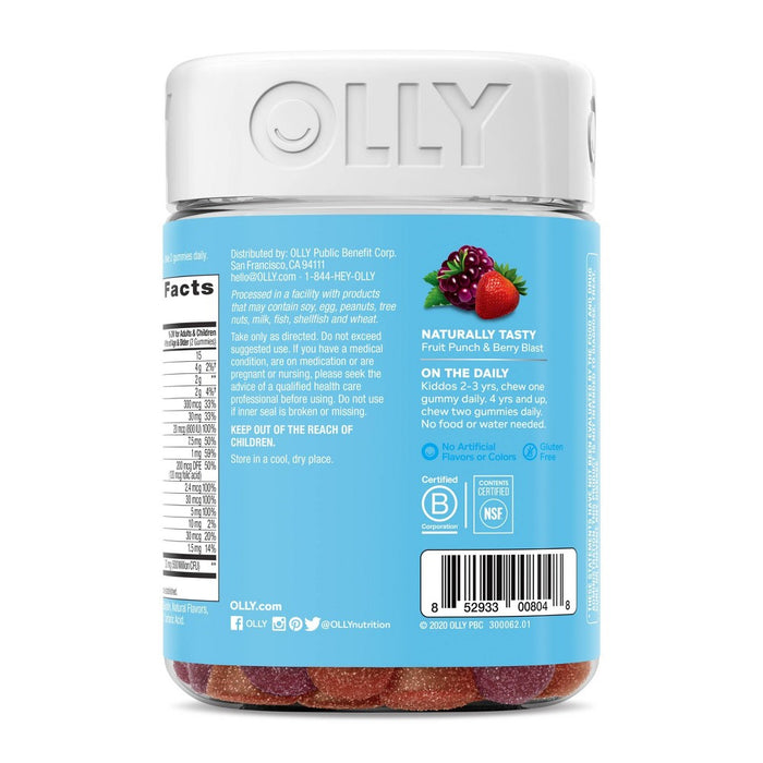 OLLY Kid's Multi + Probiotic Vitamin Gummies - Berry Punch - 100ct