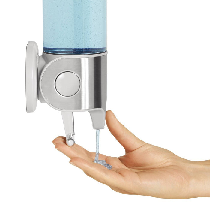 simplehuman 15 fl oz Triple Wall Mount Soap Pump Silver