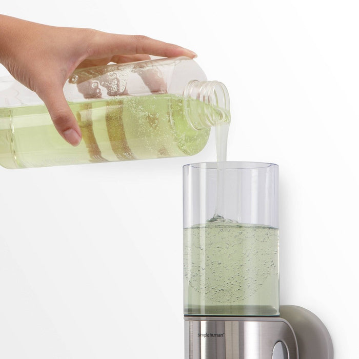 simplehuman 15 fl oz Triple Wall Mount Soap Pump Silver