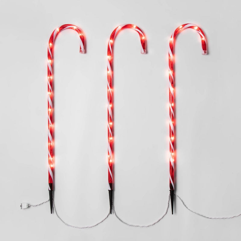 3ct/28in Candy Cane Path Lights - Wondershop (LOCAL PICKUP ONLY)