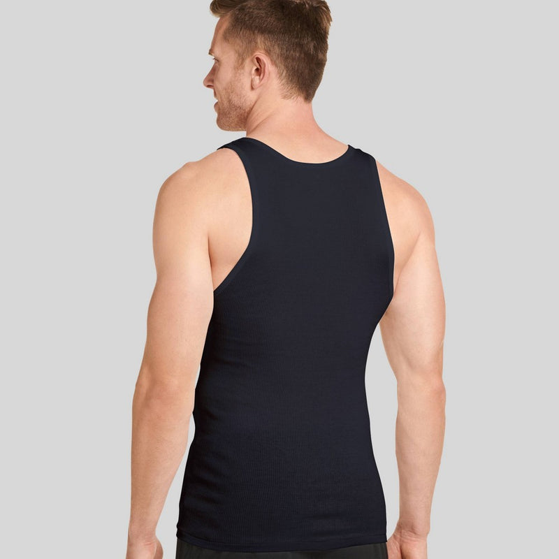Jockey Generation Men's Stay New Cotton 3pk Tank Top - Black/Gray M