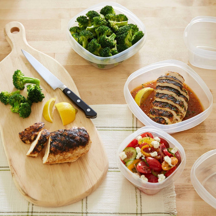 Rubbermaid 4pk 14 cup Easy Find Lids Food Storage Container Red