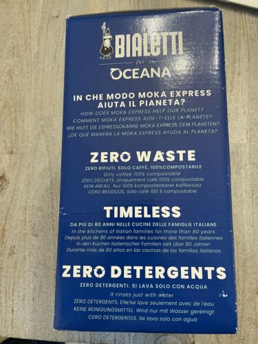 BIALETTI for Oceana Moka Express Italian Espresso Maker 6 Cup Stovetop Coffee