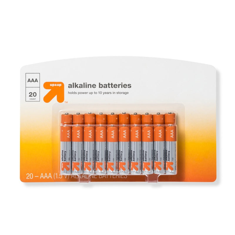 AAA Batteries - 20ct - up & up EXP 01/2034