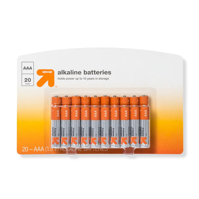 AAA Batteries - 20ct - up & up EXP 01/2034