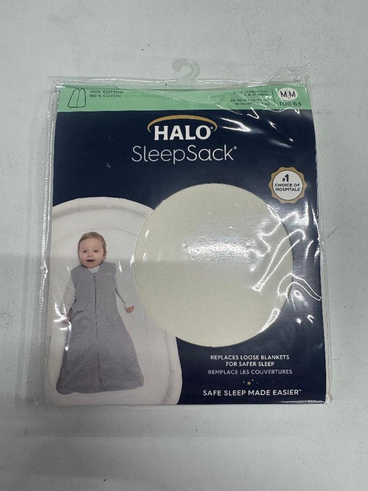 HALO Innovations Sleepsack 100% Cotton Wearable Blanket - Cream M