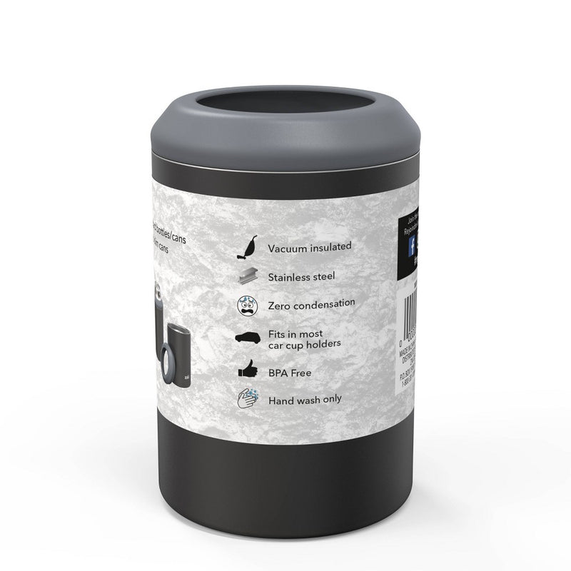 Zak! Designs 12.5oz Stainless Steel Insulated Can Cooler - Black