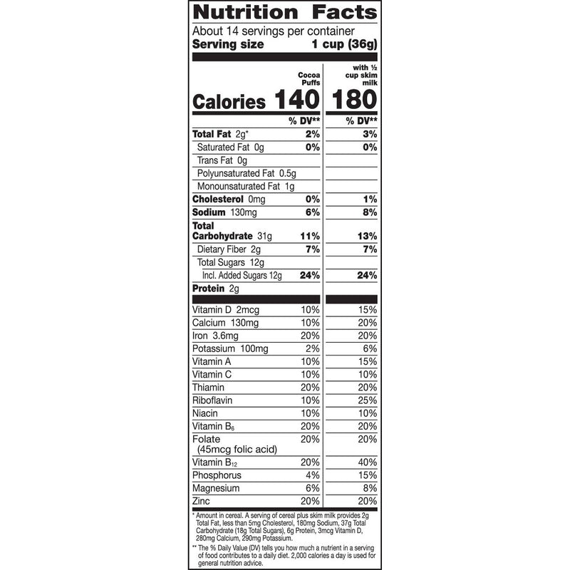 General Mills Family Size Cocoa Puffs Cereal - 18.1oz (LOCAL PICKUP ONLY)