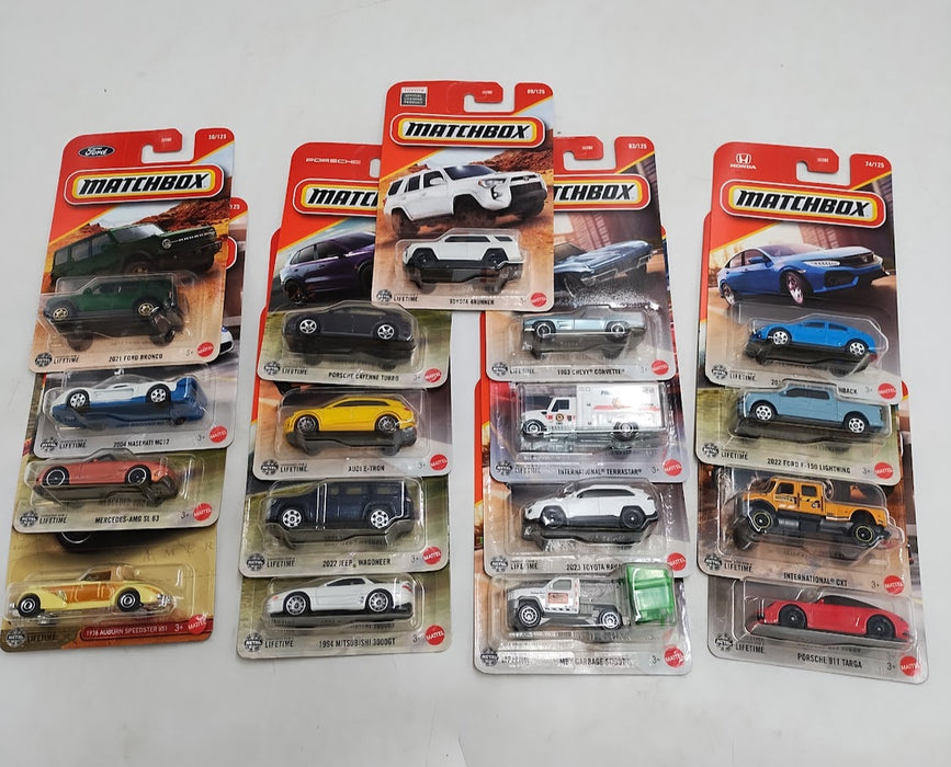 LOT OF 17!!! MATCHBOX CARS COLLECTION ASSORTMENT - 2025