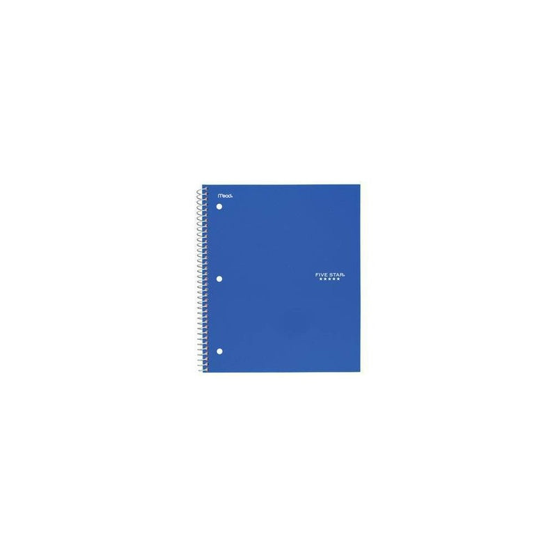 Five Star 1 Subject Graph Ruled Solid Spiral Notebook