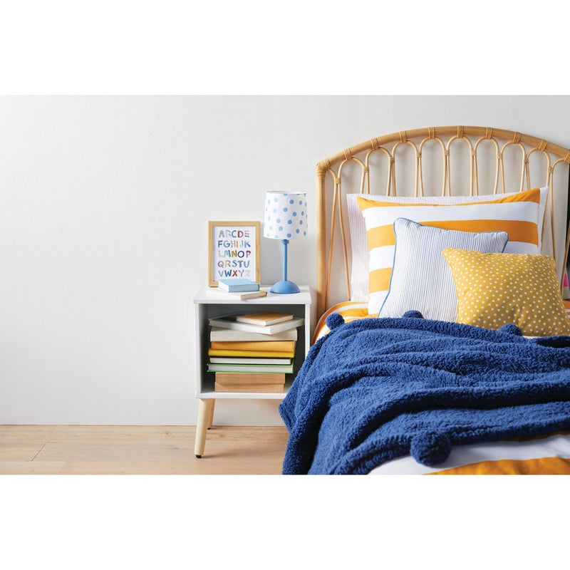 Teddy Bear Plush Throw Navy - Pillowfort