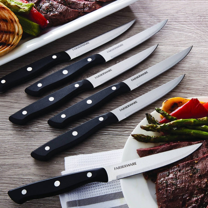 Farberware 6pc Triple Rivet Steak Knife Set