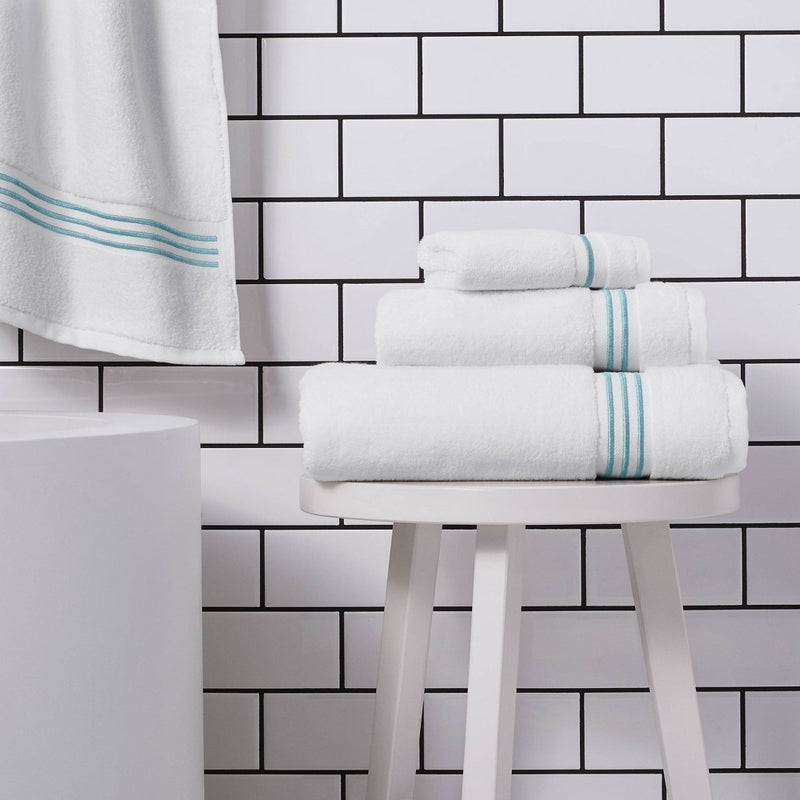 Spa Hand Towel Aqua Stripe - Threshold Signature