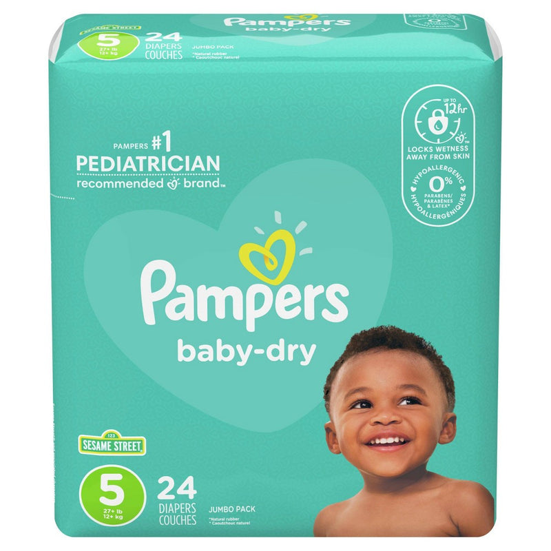 Pampers Baby Dry Diapers Jumbo Pack - Size 5 - 24ct