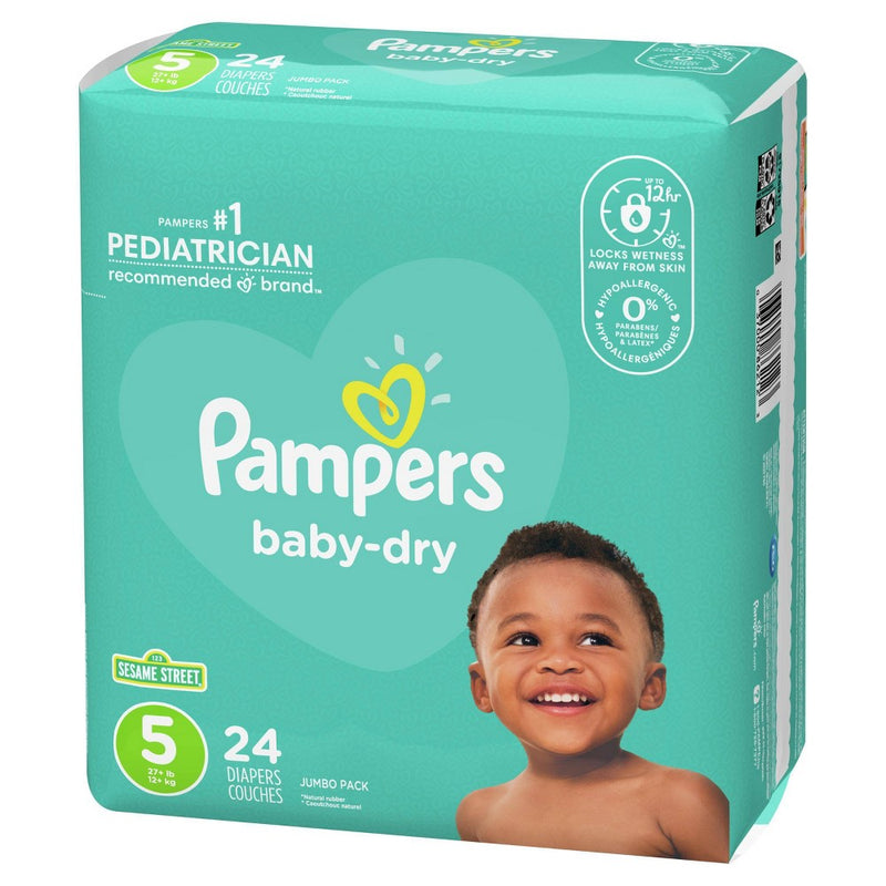 Pampers Baby Dry Diapers Jumbo Pack - Size 5 - 24ct