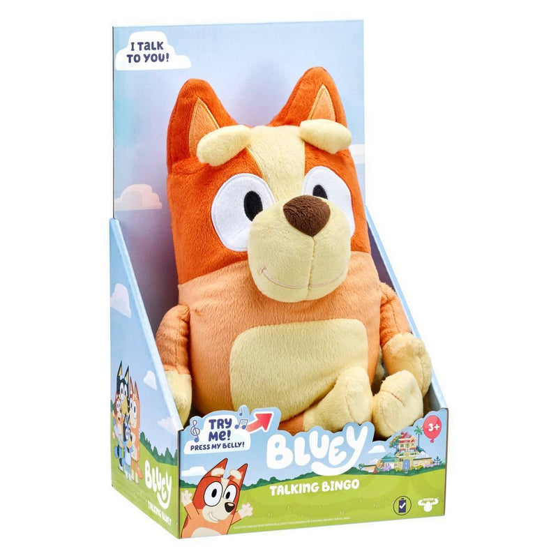 Bluey Sound Effects Talking Bingo Stuffed Plush