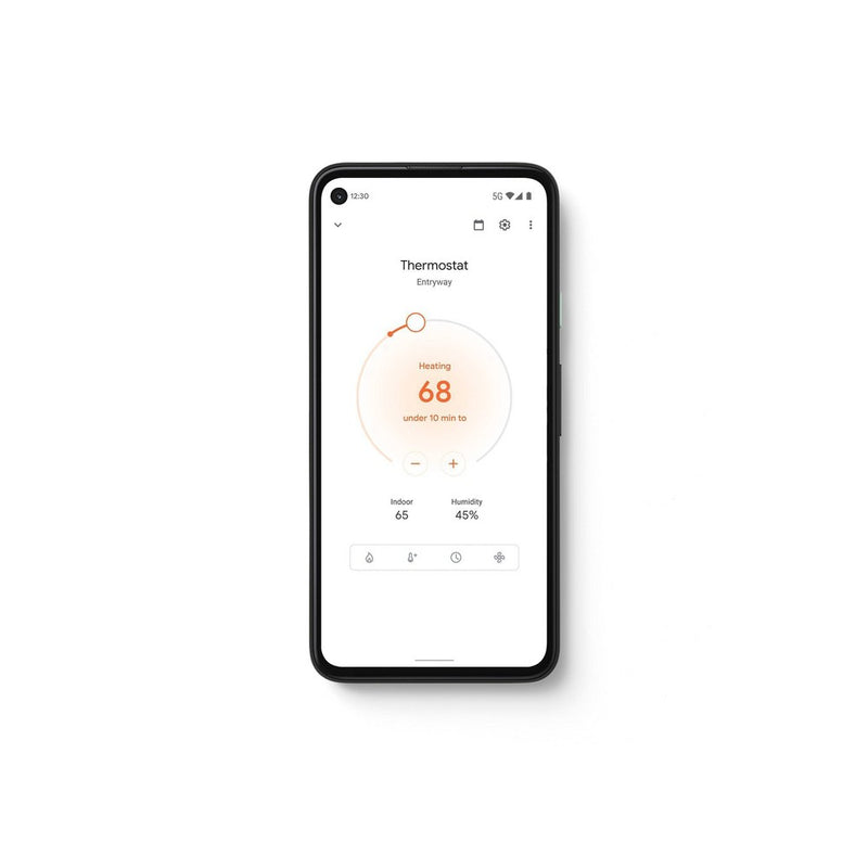 Google Nest Thermostat Cotton Snow