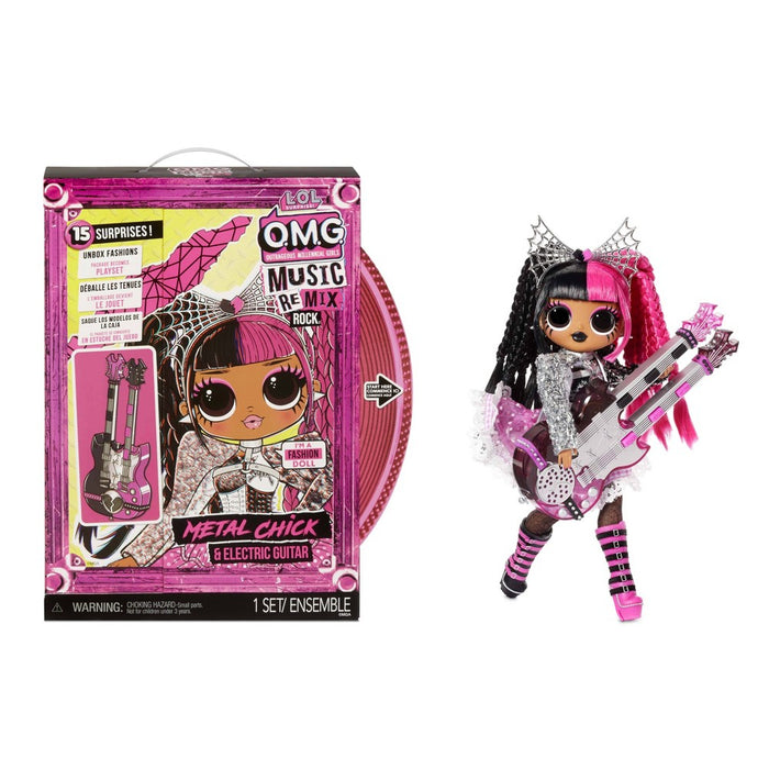 L.O.L. Surprise! OMG Remix Rock Metal Chick and Electric Guitar Fashion Doll