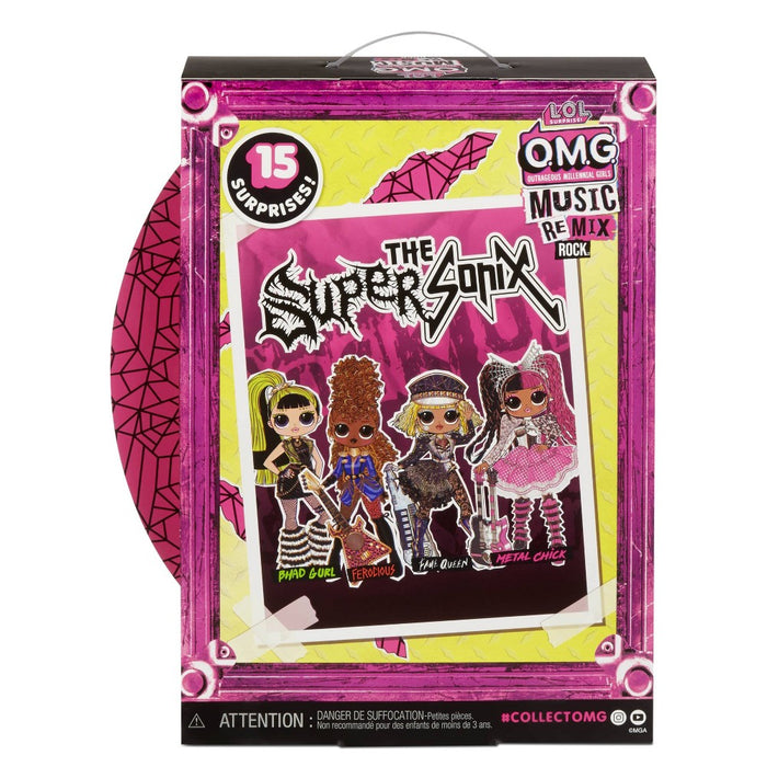 L.O.L. Surprise! OMG Remix Rock Metal Chick and Electric Guitar Fashion Doll