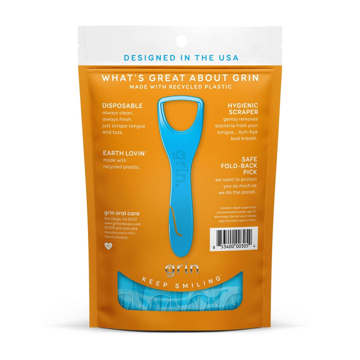 Grin Oral Care Tongue Cleaner - 32ct
