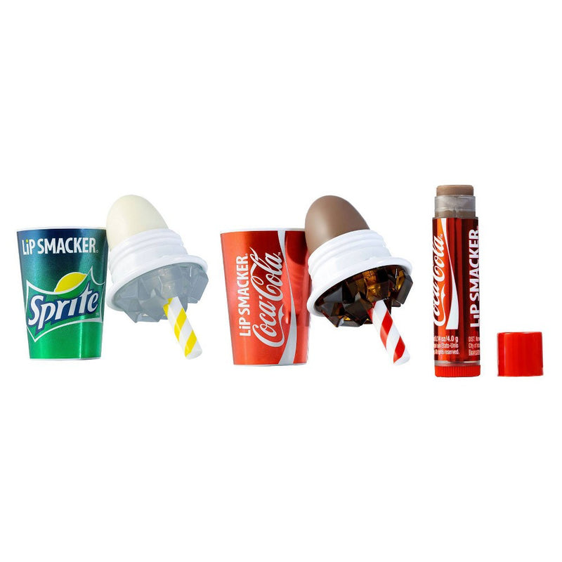 Lip Smacker Beverage Cup Lip Balm - Sprite/Coke - 3pk