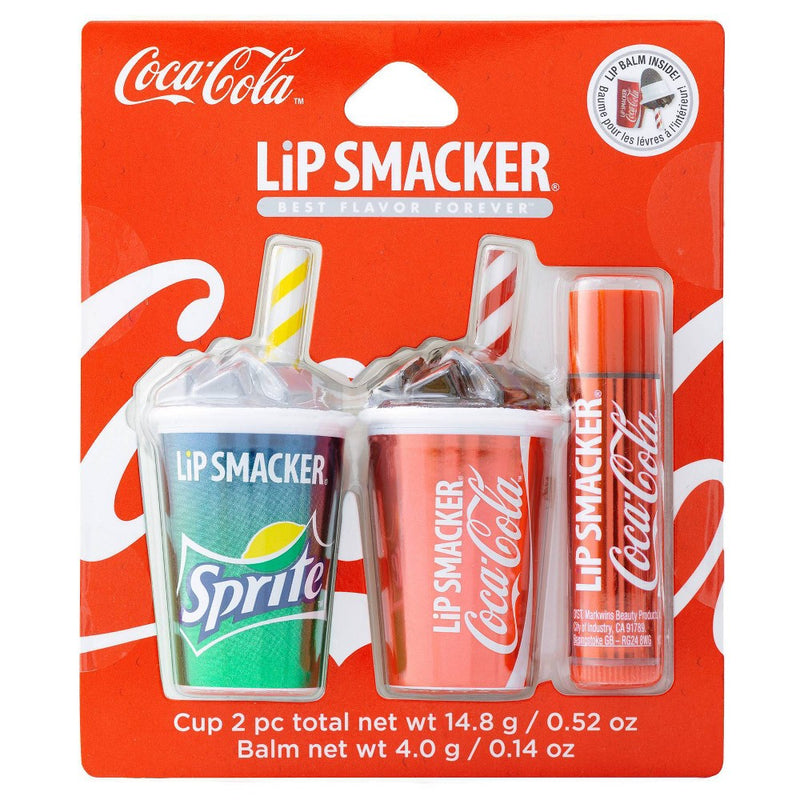 Lip Smacker Beverage Cup Lip Balm - Sprite/Coke - 3pk