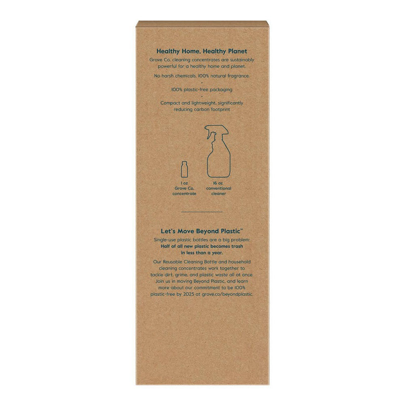 Grove Co. Reusable Cleaning Glass Spray Bottle with Silicone Sleeve - Polished Gray - 1ct